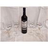 Image 1 : Set of Four Pathfinder Wine Glasses and One Bottle of Wine