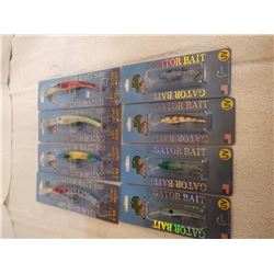 Set of Eight Gator Bait Lures
