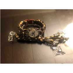 Custom made paracord survival Bracelet and Key Chain