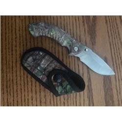 Buck Folding Hunting Knife with Sheath