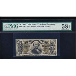 50 Cent Third Issue Fractional Note PMG 58EPQ