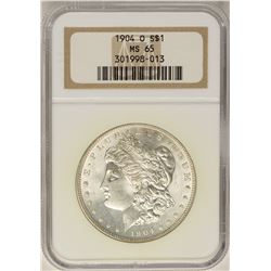 1904-O $1 Morgan Silver Dollar Coin NGC MS65