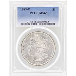 1885-O $1 Morgan Silver Dollar Coin PCGS MS65