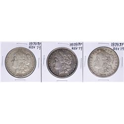 Lot of (3) 1878 7TF Reverse of 79' $1 Morgan Silver Dollar Coins