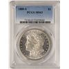 Image 1 : 1880-S $1 Morgan Silver Dollar Coin PCGS MS63