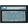 Image 2 : 1864 $10 Confederate States of America Note PMG 58