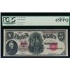 Image 1 : 1907 $5 Legal Tender Note PCGS 65PPQ