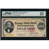 Image 1 : 1922 $100 Gold Certificate PMG 25