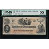 Image 1 : 1862-63 $100 Confederate States of America Note PMG 55