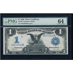 1899 $1 Black Eagle Silver Certificate PMG 64