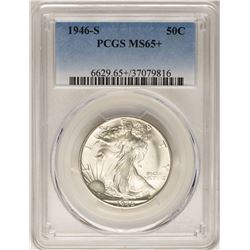 1946-S Walking Liberty Half Dollar Coin PCGS MS65+