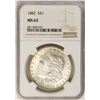 Image 1 : 1882 $1 Morgan Silver Dollar Coin NGC MS63