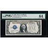 Image 1 : 1928 $1 Silver Certificate PMG 64