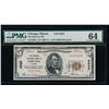 Image 1 : 1929 $5 Chicago National Bank Note PMG 64