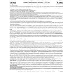 Attention Bidders / Terms and Conditions