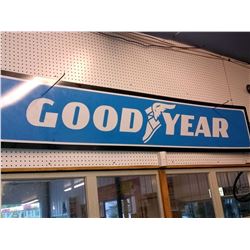Vintage Goodyear Porcelain Metal Sign, Mid 1900s