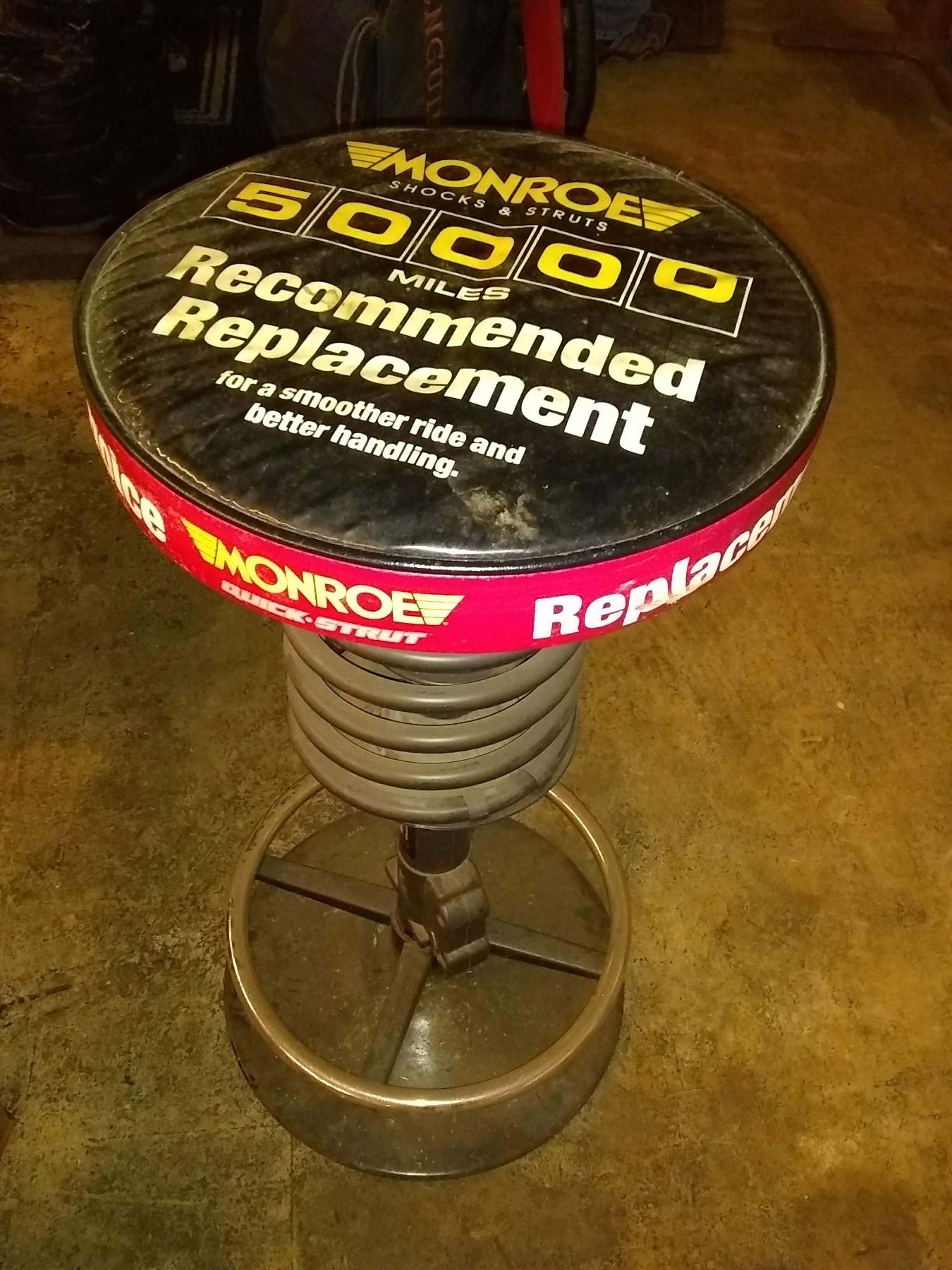 Monroe Shocks & Struts Padded Bar Stool