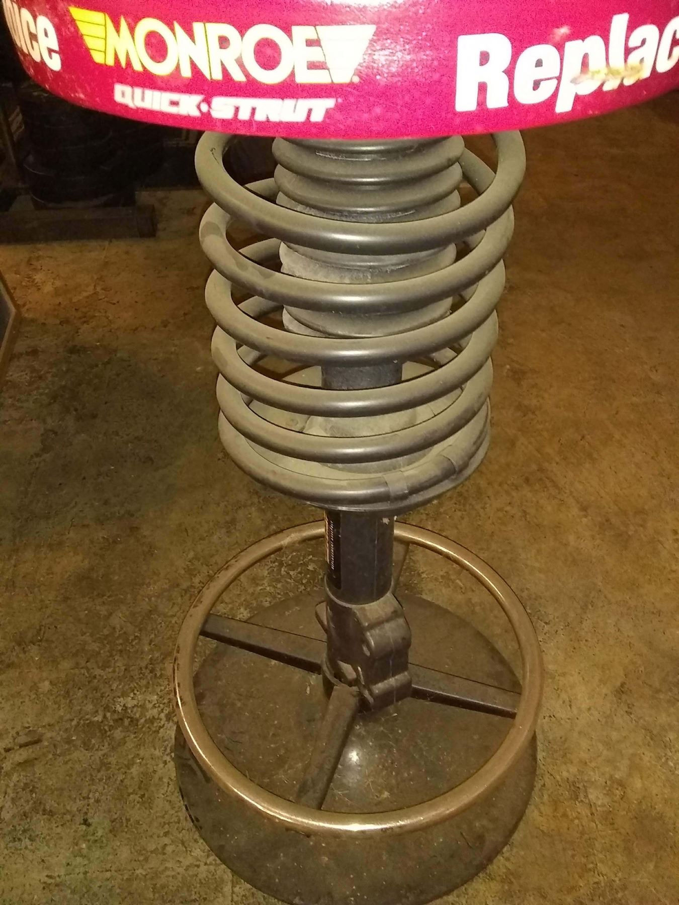 Monroe Shocks & Struts Padded Bar Stool