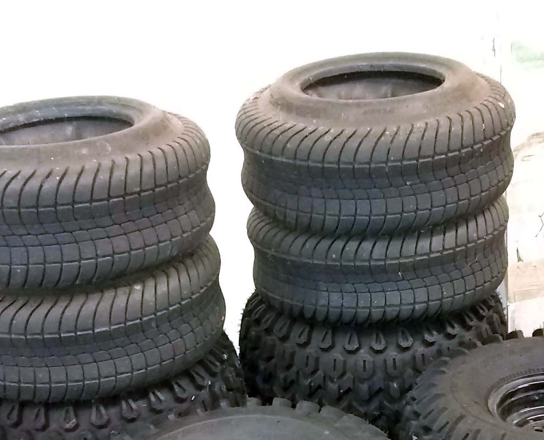 Set of 4 Golf Cart Tires without Rims, Likenew