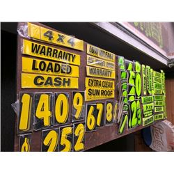 Car Dealer POS Materials, Windshield Decals