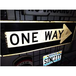 Vintage ONE WAY Sign
