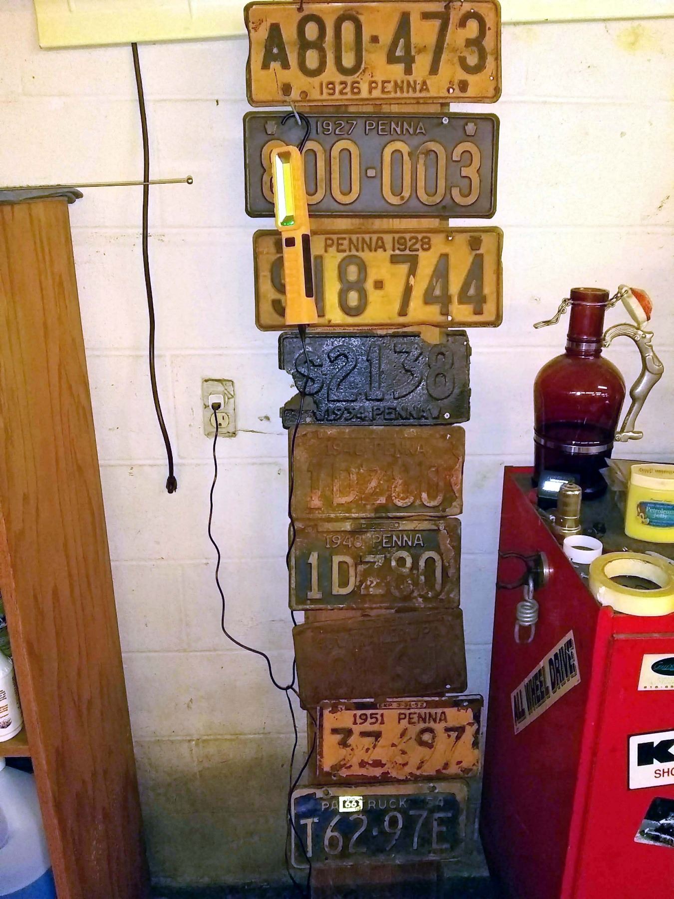 Collection of Antique and Vintage License Plates