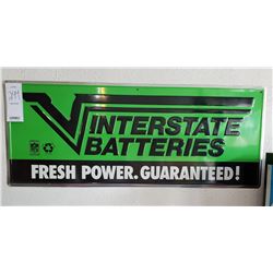 Aluminum "Interstate Batteries" Sign
