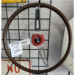 Vintage Corvette Wood Sport Wheel, Approx. 1968