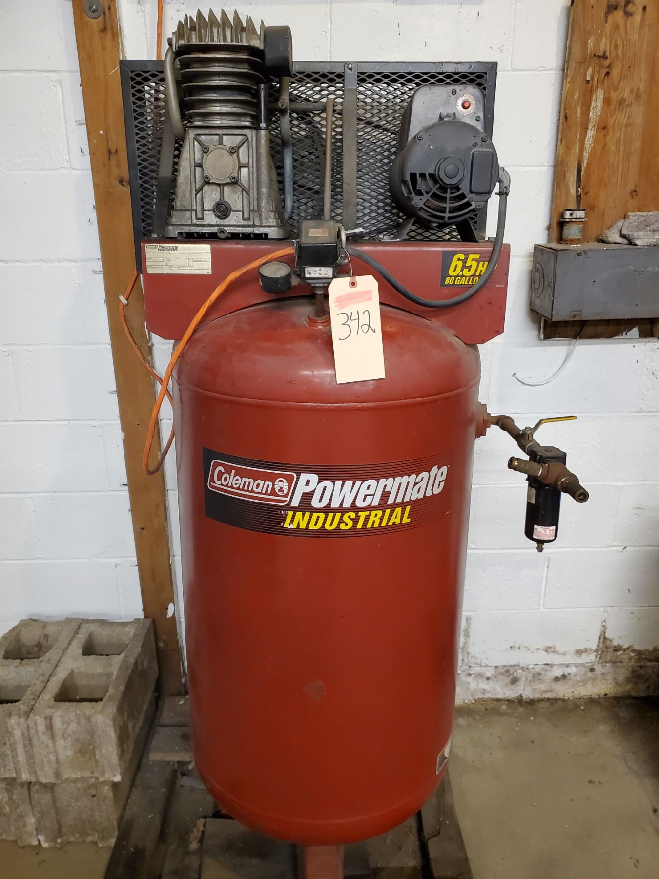 Coleman Powermate Industrial 80 Gallon Compressor
