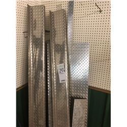 Diamond plate type material shelves