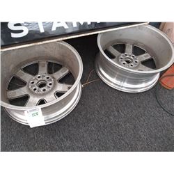Pair of Aluminum Cadillac Wheels