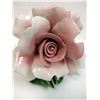 Image 2 : LARGE VINTAGE CAPODIMONTE FLOWER ON BASE