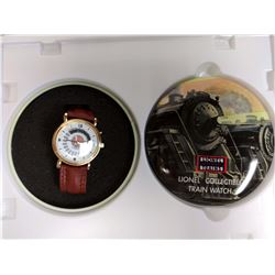 VINTAGE , NEW IN THE BOX VINTAGE LIONEL TRAIN COLLECTORS WATCH