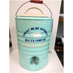 RARE IGLOO ENAMELED  3 GALLON WATER COOLER