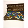 Image 8 : RARE LATE 1800s Solid Brass & Leaded Steamship Ticket Sign From A Ship