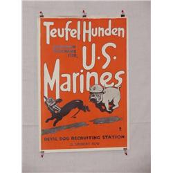  American WWI Poster "Teufel Hunden – German Nick