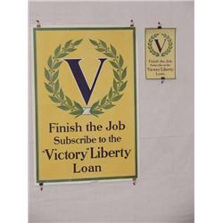  (2) American WWI Posters, "Finish the Job Subscr