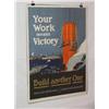 Image 1 :  American WWI Poster, "Your Work Means Victory – 