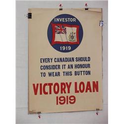  Canadian WWI Poster, "Investor 1919 – Every Cana