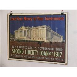  American WWI Poster, "Lend Your Money to Your Go