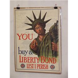  3 American WWI Posters, "You Buy A Liberty Bond 