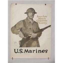  American WWI Poster, "Another Notch Chateau Thie