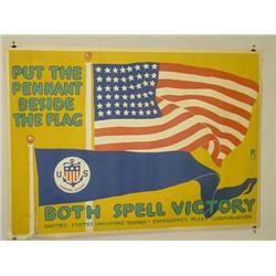 American WWI Poster, "Put the Pennant Beside the