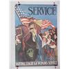 Image 1 :  American WWI Poster, "Service Fall In!  National
