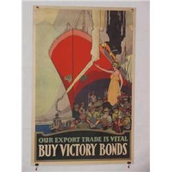  American WWI Poster, "Our Export Trade is Vital 