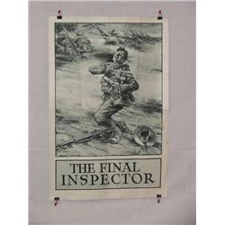  American WWI Poster, "The Final Inspector", Arti