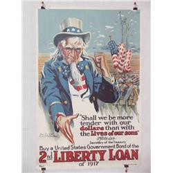  American WWI Poster, "Shall We Be More Tender Wi