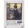 Image 1 :  American WWI Poster, "Back Our Girls Over There 