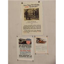  3 American WWI Posters: "Are You Working With Sc
