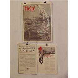 3 American WWI Posters, "Do Not Be Fooled by the